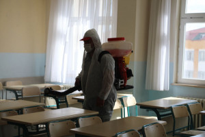 Kapaklı’da Okullar Dezenfekte Ediliyor